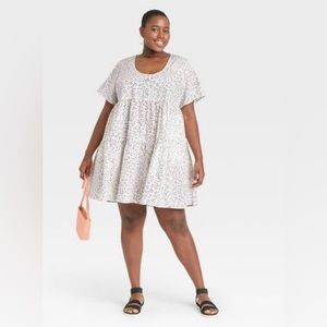 A New Day Flutter Short-Sleeve Tiered Dress